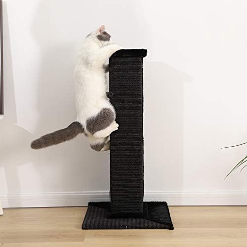 PAWZ Road Tall Cat Scratching Post Interactive Sisal Claw Scratch Pole Cat Scratcher Cat Scratching Tower (32"/82cm)
