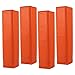 TAG Football Goal Line and End Zone Pylons, Weight Base, Orange, Set of 4