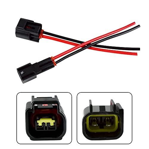 2023 Upgrade 2 Pin Connector Waterproof Electrical Plug Automotive Wire Pigtail Cable For Car Vehicle Motorcycle Trucks Boats Trailers Electric Vehicle Household Yard Lighting System (2 Pin) #TOP3