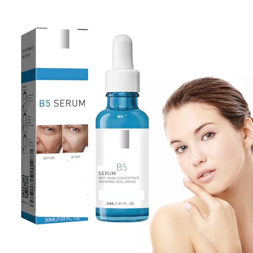 B5 Facial Essence Serum,B5 Facial Essence,Suero de Ácido Hialurónico Puro,B5 Esencia para Rostro,para Mujeres, Esencia Calmante Facial para Sérum Hidratante Antiedad Antiarrugas y Antimanchas,30ml
