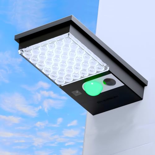 Luminária Solar Refletor Arandela 200w com Sensor LED 12h e Acendimento Automático | 2 Anos Garantia