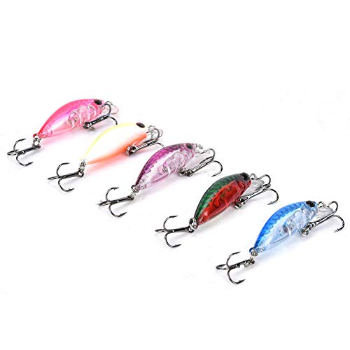 Cebo duro 13 × 6 × 3 5pcs ABS Minnow Lifelike Artificial Señuelo Pesca Cebo Pescado Accesorios