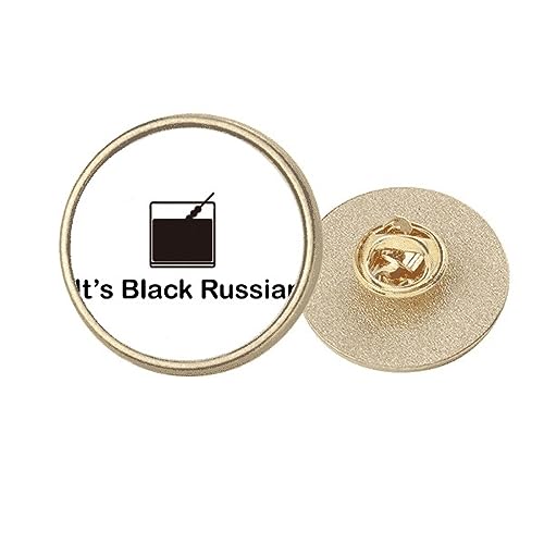 Broche ronde art déco russe métal doré pour vos soirées chic