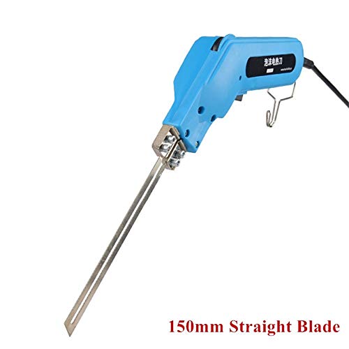 110V Electric Hot Knife Heat Cutter Carving Knife Styrofoam Sponge Cutting Tool Kit with Blades & Accessories Hand held (With straight blade)