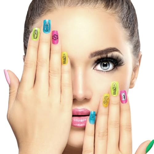 Virgin Mary Nail Stickers Charms - 246 Styles Christian Jesus San Judas Nail Stickers Guadalupe Nail Decals 3D Self-Adhesive for Nails Religious DIY Nail Design Suppliesï¼6 Sheets ï¼ - Image 6