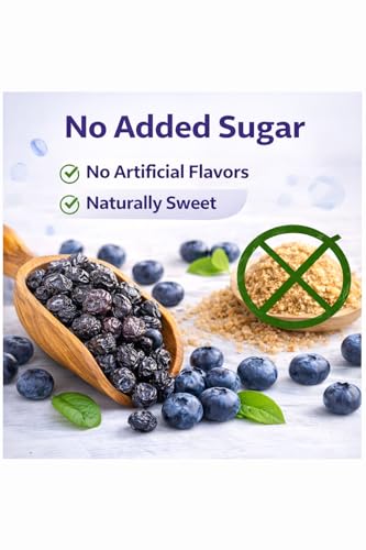 Image of Dry Goods Co. Dried Blueberries 400g | No Added Sugar | A++ Quality | Lab Tested | Rich in Antioxidants (200g X 2)