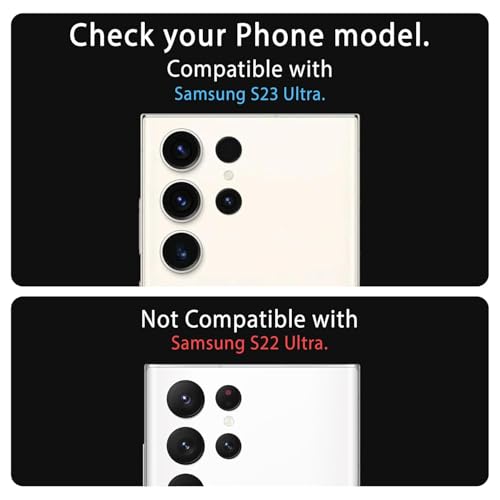 Image of FIRST MART Camera Lens Protector for Samsung Galaxy S23 Ultra (6.8 Inches) Tough HD Individual Aluminum Alloy Lens Rings Cover, Scratch Resistant, Thin Lens Protection| Silver, 1 Pack