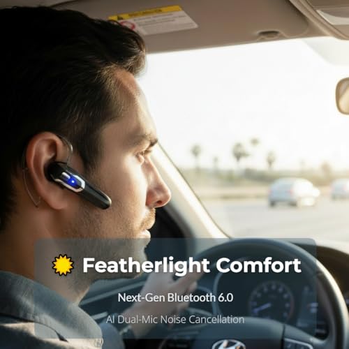 Micool Auricular Bluetooth V6.0 con Cancelación de Ruido miniatura 2