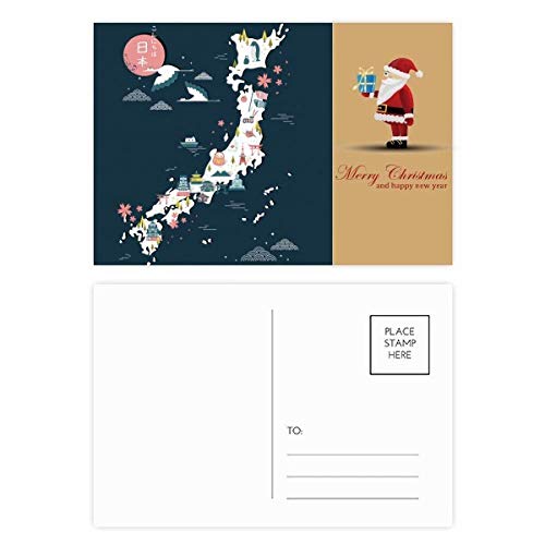 Cartes postales du Père Noël traditionnelles en lot de 20 pièces pour correspondance