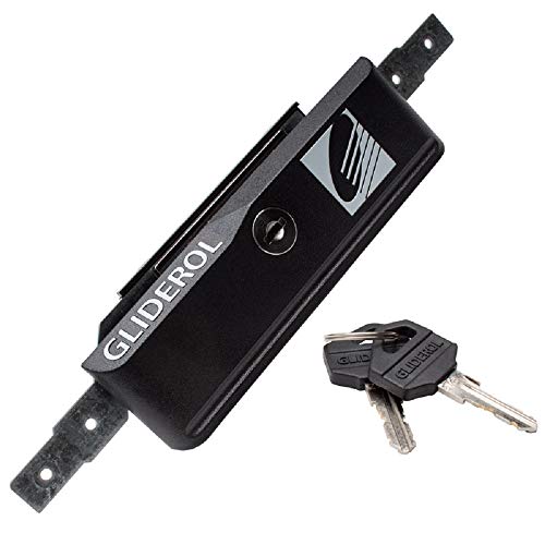 Gliderol Garage Door Locks (5" New Stlye Lock), Black