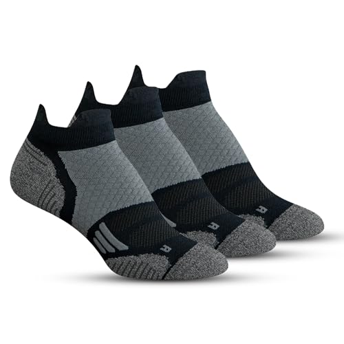 Compression-Athletic-Ankle-Socks-3-Pairs--Low-Cut-Double-Tab-Running-Socks-with-Arch-Support-Ideal-for-Pickleball Compression Athletic Ankle Socks (3 Pairs) – Low Cut Double Tab Running Socks with Arch Support & Ideal for Pickleball - Image 1