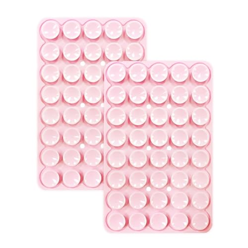 Silicone Suction Cup Phone Case Mount, Double Sided Hands-Free Strong Sticky Grip Holder for Selfies and TikTok Videos, Non Slip Silicon Phone Stand for iPhone and Android Lavender