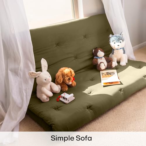 Image of ZonLi Japanese Floor Futon Mattress Twin Size 75 inchx 39 inch, 100% Cotton Cover 2.5 inch Thicken Tatami Mattress, Foldable Sleeping Pad, Portable Dormitory Tatami Mat, Roll Up Floor Lounger Bed for Adult