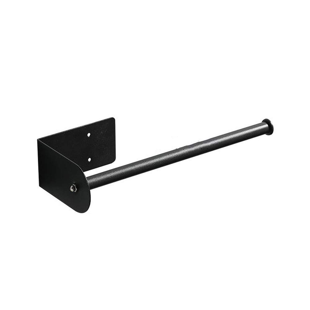 Tissue Box - 2 soportes para toallas de papel debajo del gabinete, soporte de pared para toallas de papel de cocina, soporte adhesivo negro para rollo de toallas de papel
