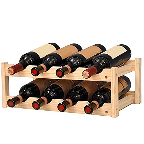 Botellero de vino para mostrador de vino tinto para el hogar, adornos creativos de madera para botellas de vino, soporte para botellas de vino pequeño