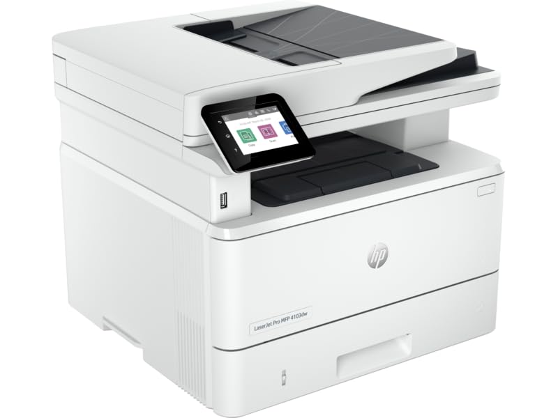 HP LaserJet Pro MFP 4103dw All-in-One Printer 40 PPM 1200 DPI Wi-Fi Black