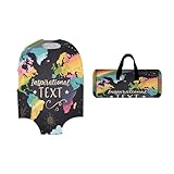 GSDKKHG Funda De Maleta Con Bolsa De Viaje Mapa Del Mundo Con Texto Inspirador Para 18–32 Pulgadas(M(22-24inch))