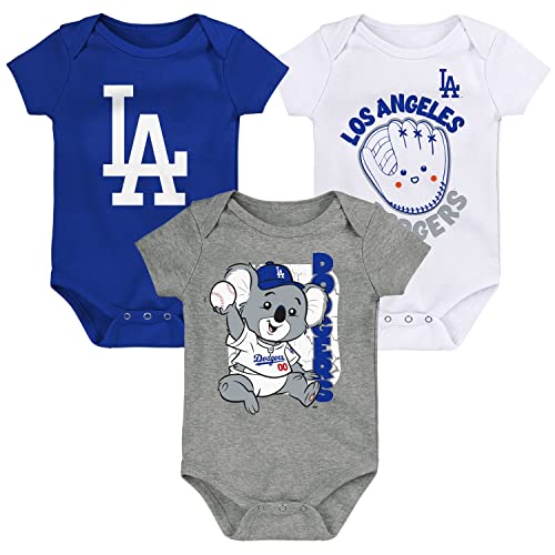 Image of Outerstuff MLB Newborn & Infants 0-24 Months Change Up 3 Piece Onesie Creeper Romper Set