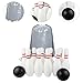 MotiveTech Children's Bowling Set with 10 Pins and 2 Balls, Includes Carrying Bag for, 25cm