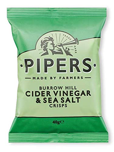 Pipers Crisps | Somerset Cider Vinegar/Salt | 24 x 40G