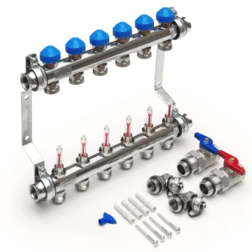 Watts Industries 10029006 Heizkreisverteiler VA06 Watts, für Verteilerschrank VSU-2