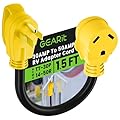 GearIT 50 Amp to 30 Amp RV Adapter Cord, 50Amp Male to 30Amp Female, NEMA 14-50P to NEMA TT-30R, STW 10 Gauge Heavy Duty Electrical Adapter Power Plug - 18in, 1.5ft