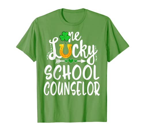 One Lucky School Counselor St Patricks Day Assorti T-Shirt