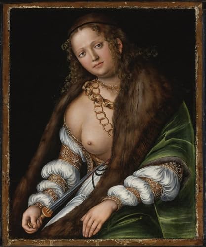 Cranach l'Ancien Lucretia affiche de célèbres tableaux pour décoration murale