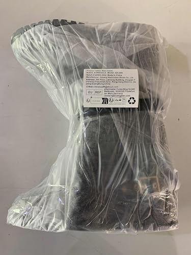 AONEGOLD Damskie kalosze przeciwdeszczowe, półwysokie, wodoszczelne, outdoorowe, ogrodowe, modne, antypoślizgowe buty Wellington Boots, czarny, 37 EU