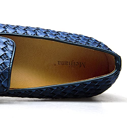 Image of Meijiana Mens Loafers Wedding Dress Shoes Slip-On Loafers for Men Tuxedo Suit Shoes