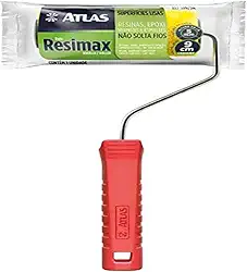 Atlas - Rolo de Pintura em Lã Sintética de 9 cm com Manta de 5mm de Altura, para Aplicação de Resinas
