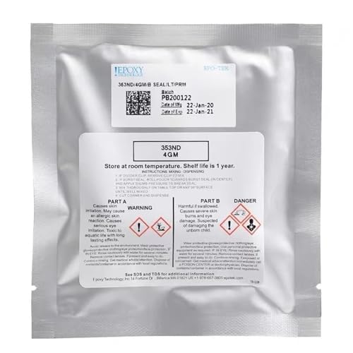 Resina epoxi 353ND-AB de 4g para el curado de fibra óptica
