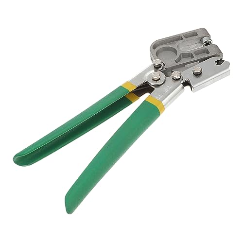 SHINEOFI Punzón Alicates Para Crimpar Acero Con Diseño Ergonómico y Mango Antideslizante Tijeras Para Instalación De Perfiles Metálicos Seco Herramienta Profesional Para Sujetar y Fijar Est
