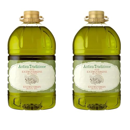 ANTICA TRADIZIONE Extra Virgin Olive Oil, Catering Size, Foodservice, 5L (Pack of 2)