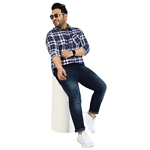 Image of CAHOOT Instafab Plus Men's Button Up Regular Fit Shirt for Casual Wear | Modern Clothing Shirt Crafted with Regular Sleeve, Comfort Fit & High-Performance for Everyday Wear