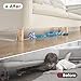 BOWERBIRD Clear Under Couch Blockers - Stop Toys from Going Under Couch Sofa Bed and Other Furniture - Suit for Hard Surface Floors Only