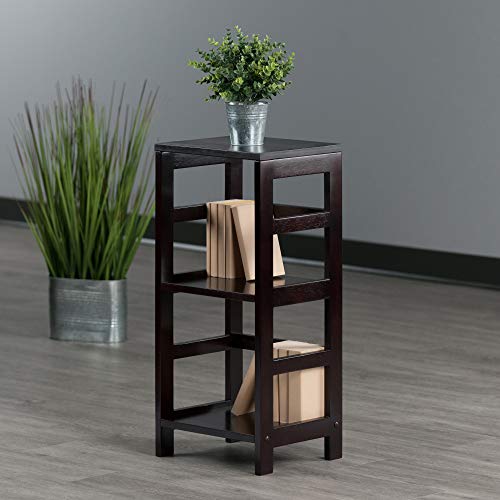 Winsome Leo Model Name Shelving, Tall, Espresso #TOP6