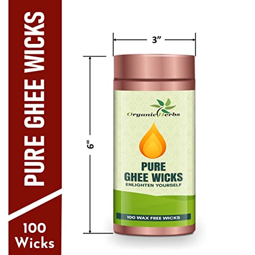 Mechas de Ghee Puras para Pooja Diya Batti 100 piezas miniatura 3
