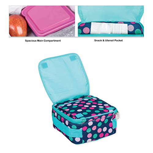 Class Collections Backpack And Lunchbox Set (Blue Polka Dot) #TOP5