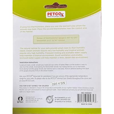 PETCO Thermometer Humidity Gauge Combo Pak
