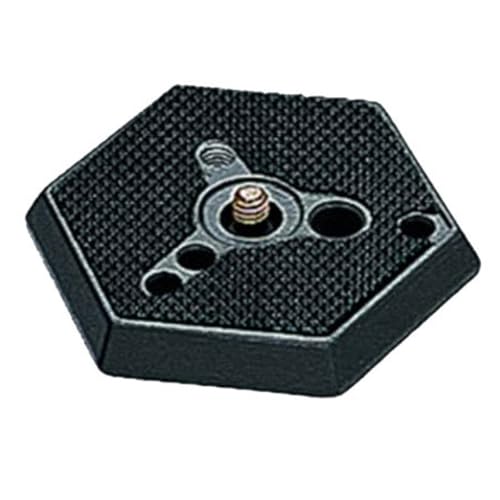 Placa hexagonal Manfrotto 030-38 con rosca de liberación rápida 3/8 para trípodes de estudio 3