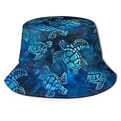 Watercolor Blue Sea Turtle Fisherman's Hat