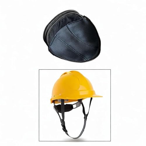 Forro para casco de moto transpirable de malla suave lavable en negro 5