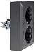 Produktbild MILOS Schutzkontakt-Steckdose 2-fach Doppel Steckdose 1 auf 2 Unterputz Einbau in einer UP-Dose 250V~/16A mit USB-A USB-C PD Anthrazit