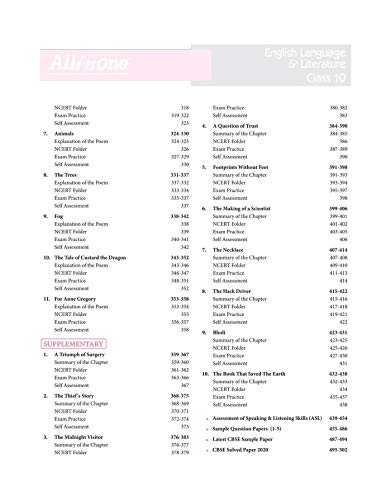 All In One English Language & Literature CBSE Class 10 2020-21 (Old Edition) 4