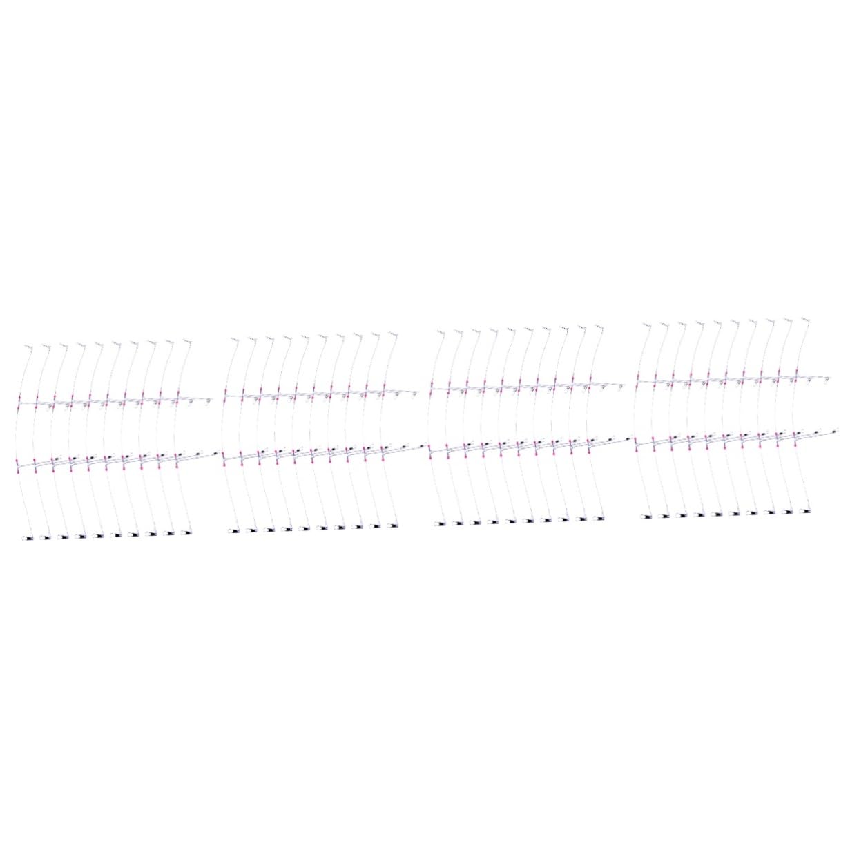 Abaodam 4sets 10pcs Fishing Leader Wire with Swivels High Strength Fishing Lines for Freshwater for Bass Trout and More 10pcs*4