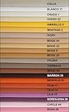 Loneta Lisa Colores. Ancho 2.80 metros. Largo a eleccion de 1 a 1 metro. (Tierra 41)