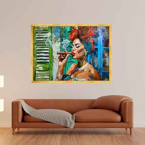 Toile murale afrocentrique pour raviver un mur blanc triste 60x90 - 4