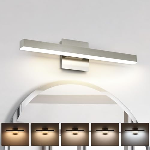 Joossnwell Bathroom Vanity Light Brushed Nickel Bathroom Light Fixtures Over