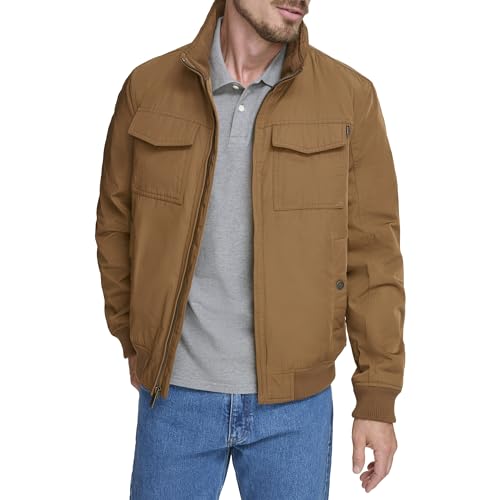 Image of DOCKERS Men's Quilted Lined Flight Bomber Jacket